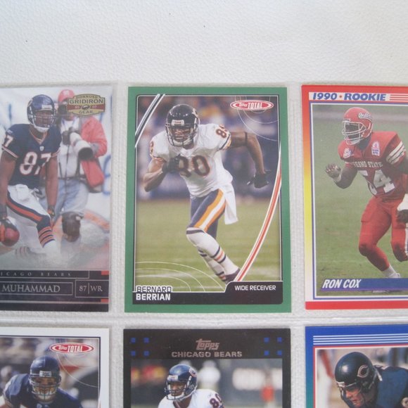Lot of 7 Chicago Bears NFL Player Cards - Picture 3 of 8